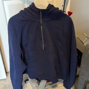 Like new lulu scuba oversized half zip hoodie